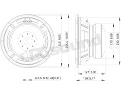 SSF102.50L 10"/250mm Subwoofer LaVoce