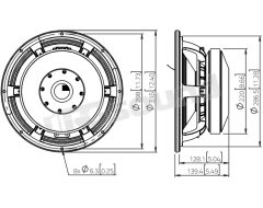 WAF124.01 12"/300mm Subwoofer LaVoce