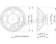 WSF152.50 15"/380mm Woofer LaVoce