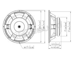 WXF15.800 15"/380mm Woofer LaVoce