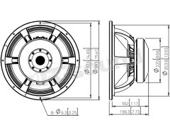 WAF154.00 15"/380mm Subwoofer LaVoce