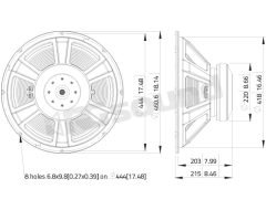 SSF184.00 460mm (18 inch) Subwoofer LaVoce