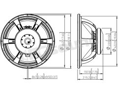 SAF184.02 18"/460mm Subwoofer LaVoce