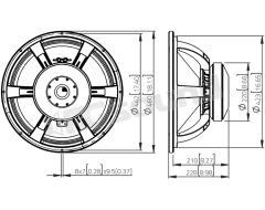 SAF184.04 18"/460mm Subwoofer LaVoce