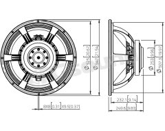 SAF214.50 21"/540mm Subwoofer LaVoce