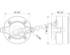 DF10.101LM 1"/25mm High-frequency tweeter LaVoce