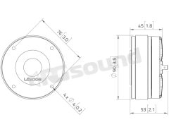 DF10.14LM Tweeter ad Alta frequenza da 1"/25mm LaVoce