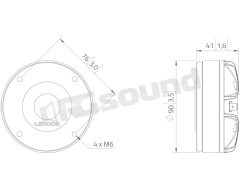 DF10.142LK High-frequency tweeter 1"/25mm LaVoce