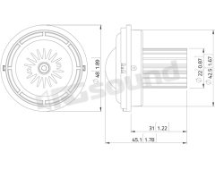 TN131.00 1.3"/34 mm High Frequency Tweeter LaVoce