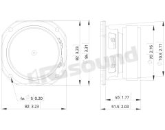FSF030.70 3"/78mm full-range speaker LaVoce