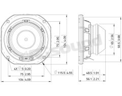 WSN041.00 4"/100mm Woofer LaVoce