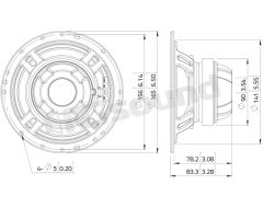 CSF061.21 6.5"/165 mm coaxial speaker LaVoce