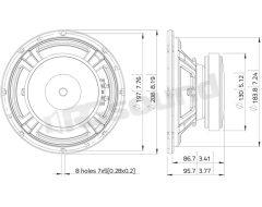 FBASS08-18 8"/200mm Bass Speaker LaVoce