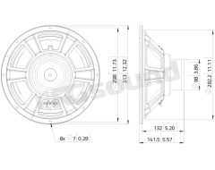 NBASS12-30 12"/300mm Bass Speaker  LaVoce