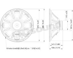 LBASS15-15 Bass Speaker 15"/380mm LaVoce