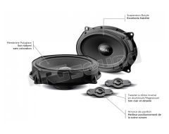 IS RNI 690 6x9'' 2-way elliptical speakers for Dmax, Navara, Alaskan Focal
