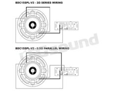 BDC15SPL-V2 dual voice coil 1 Ohm sub for SPL competitions VIBE British Audio