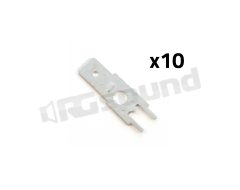 16.01 Faston a saldare dritti - 10 pz Tecprecision