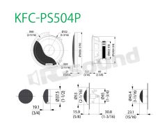 KFC-PS504P two-way component speaker kit consisting of a pair of 130mm woofers Kenwood