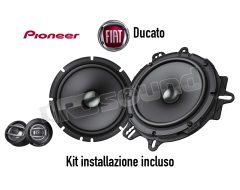 TS-FIAT-DUCATO kit custom-fit per la sostituzione degli altoparlanti di serie su Fiat Ducato dal 2006 Pioneer