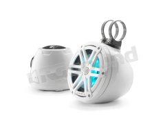 M3-650VEX-Gw-S-Gw-i altoparlanti coassiali M6 da 165mm (6,5'') con illuminazione LED, box e griglia sportiva finitura bianco lucido JL Audio