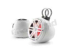 M3-650VEX-Gw-S-Gw-i altoparlanti coassiali M6 da 165mm (6,5'') con illuminazione LED, box e griglia sportiva finitura bianco lucido JL Audio