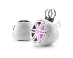 M3-650VEX-Gw-S-Gw-i altoparlanti coassiali M6 da 165mm (6,5'') con illuminazione LED, box e griglia sportiva finitura bianco lucido JL Audio