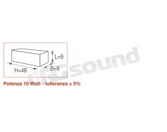 53-10W68 resistenze in ceramica da 10 watt 68 ohm Tecprecision