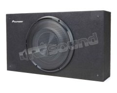 TS-A2500LB 25cm subwoofer in slim sealed enclosure, suitable for cars and trucks, 300 Watt RMS power Pioneer