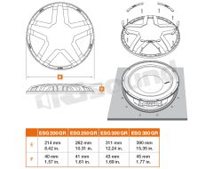 ESG 250 GR.4 griglia 25 cm Hertz