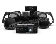 HD9813SG-STAGE3 Audio system with head unit, 4-speaker kit, amplifier and grilles Rockford Fosgate