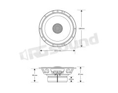 DS-165CX 165mm 2-way coaxial speakers for upgrading factory speakers MBQ