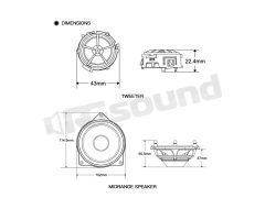 MB-4FR 10cm two-way kit for Mercedes MBQ