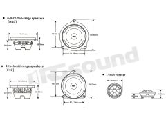U-40 10 cm dedicated kit for BMW rear MBQ