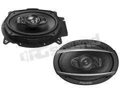 TS-A6970F pair of 6x9'' 5-way elliptical coaxial speakers with multi-fit adapters Pioneer