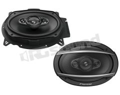 TS-A6960F pair of 6x9'' 4-way elliptical coaxial speakers with multi-fit adapters Pioneer