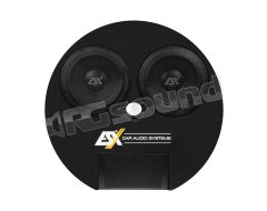 DBX800Q bass reflex system with dual 20cm subwoofers for spare wheel well ESX