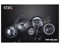 MSS1 MSS3 MSS6 3-way kit with 165mm woofer, 110mm midrange, 69-56mm tweeter Steg