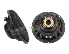 GZUC 165.2SQ 2-way SQ speaker kit with black aluminum cone woofer Ground Zero