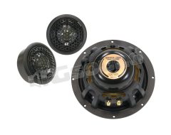 GZUC 165.2SQ-ACT active 2-way SQ speaker kit with black aluminum cone woofer Ground Zero