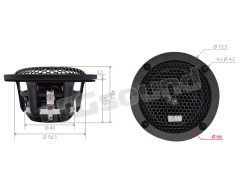 LFR 50 pair of 50mm full-range speakers BLAM