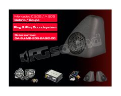 SU-MB-205-BASIC+ Plug & Play kit with speakers and DSP for Mercedes C-Class, A (205) Mosconi