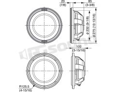 KFC-WPS1000F 250mm Subwoofer Kenwood