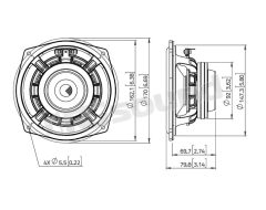 WAN061.80 165mm woofer with 93.5 dB sensitivity, 400 Watt maximum power LaVoce