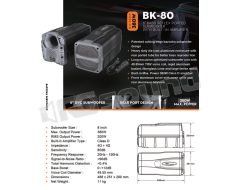 BK 80 20cm active bazooka subwoofer MBQ