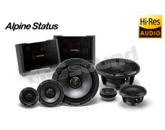 HDZ-653 Alpine Status Hi-Res 3-way component speaker system with audiophile crossover Alpine