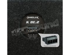 K 8E.2 8" dual voice coil 2 ohm subwoofer with Bass-Reflex enclosure Helix