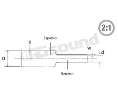 55-582N Guaina Termorestringente - D 9,5 mm Thender