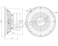 8CMV2 8" 8 ohm speaker Beyma