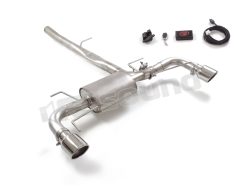 50.1127.43 Posteriore inox sdoppiato con terminali rotondi 2/114 mm per Camaro Ragazzon